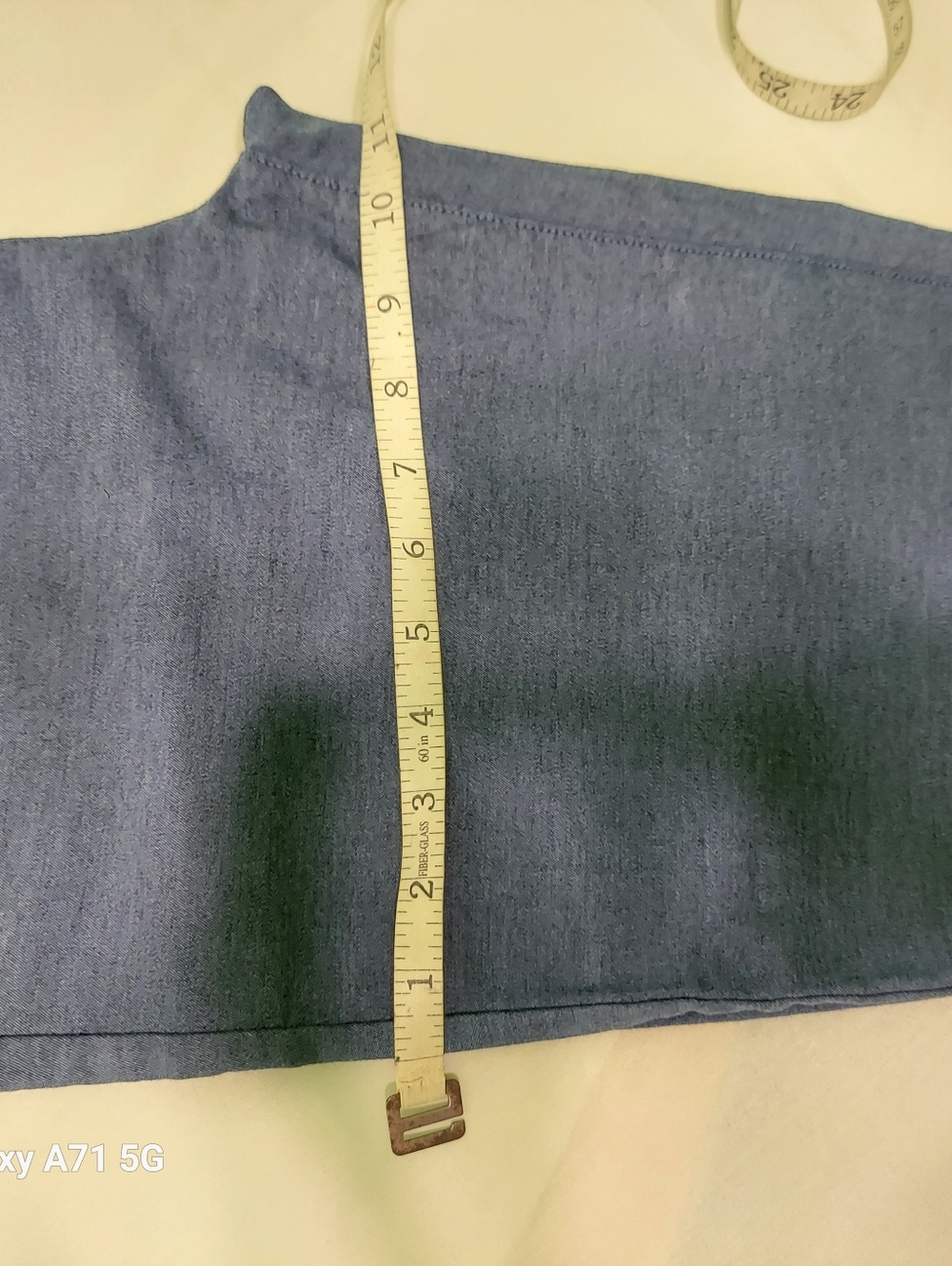 Blue Drawstring Capri Pants - Picture 7 of 11